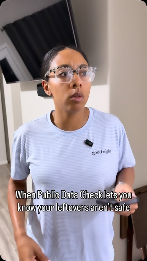 Instagram post by @ced.barlow for Public Data Check. Caption reads: POV: You use @publicdatacheck Check to investigate....