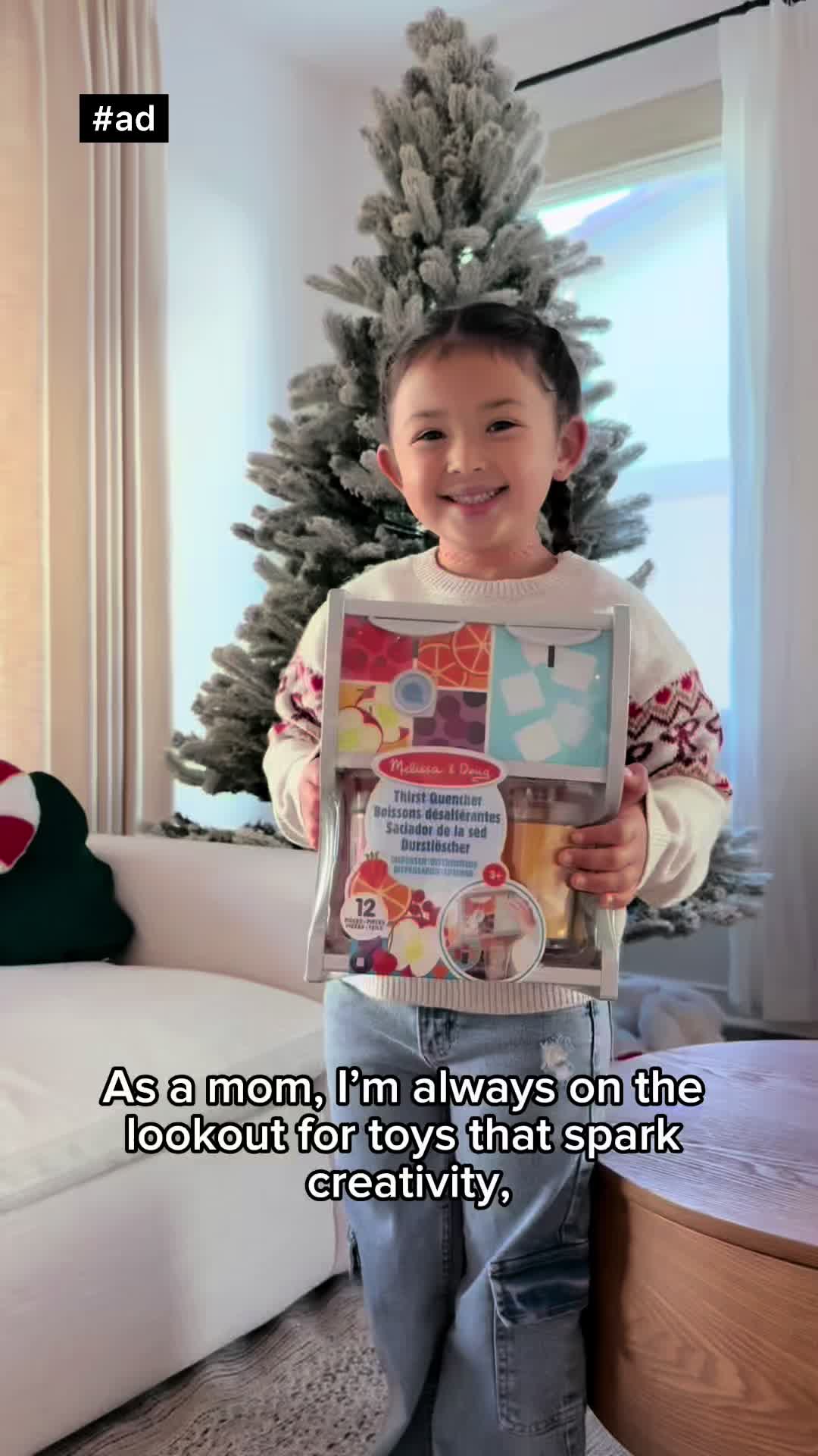 TikTok post by @luciana_huffman for Melissa & Doug. Caption reads: #AD As a mom, I’m always on the lookout for toys....