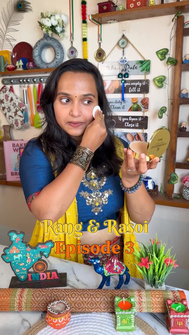 Instagram post by @we_are_chefing for Coloressence. Caption reads: It’s Navratri Day 2 and what’s better than adding....