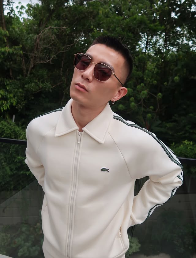 Instagram post by @hanpinma for Lacoste. Caption reads: Light, easy, understated. Only with @lacoste....