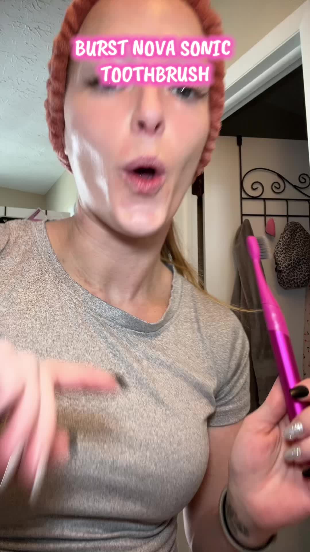 TikTok post by @terrijarvis0 for Burst Oral Care. Caption reads: @BURST Oral Care Burst nova sonic toothbrush is....