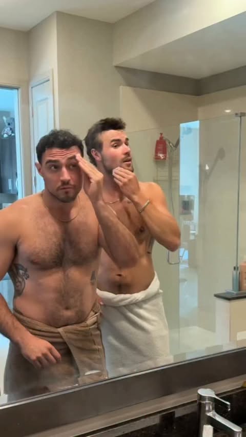 Instagram post by @the.hockeyguys for First Aid Beauty. Caption reads: [...] using the Facial Radiance Pads from....