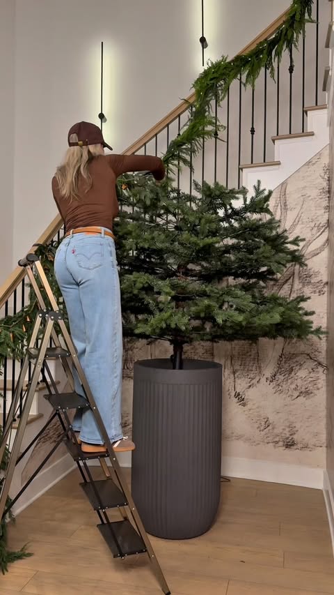 Instagram post by @styledmicasa for King of Christmas. Caption reads: Let’s do it again only bigger!! My 9ft....