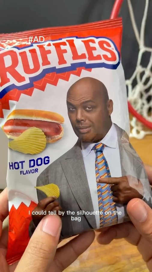 Instagram post by @motivatedbymylan for Ruffles. Caption reads: #ad Here’s the big reveal! Tune in to the @ruffles....