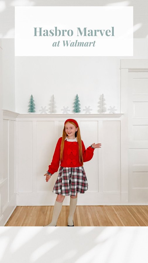 Instagram post by an influencer for Walmart. Caption reads: [...] yours for the whole family at Walmart!....
