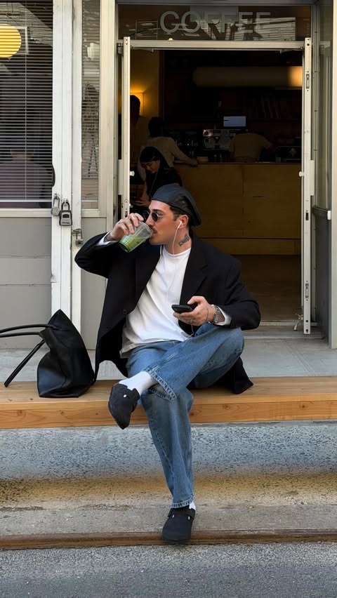 Instagram post by @alexander_koch1 for Birkenstock. Caption reads: Simple spring uniform. @birkenstockusa #ad.