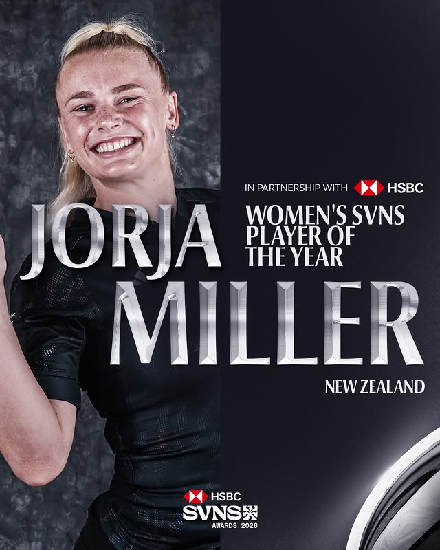 Instagram post by @jorjamillerrrr for HSBC Sport. Caption reads: Jorja Miller is inevitable 🐐 Congratulations to....