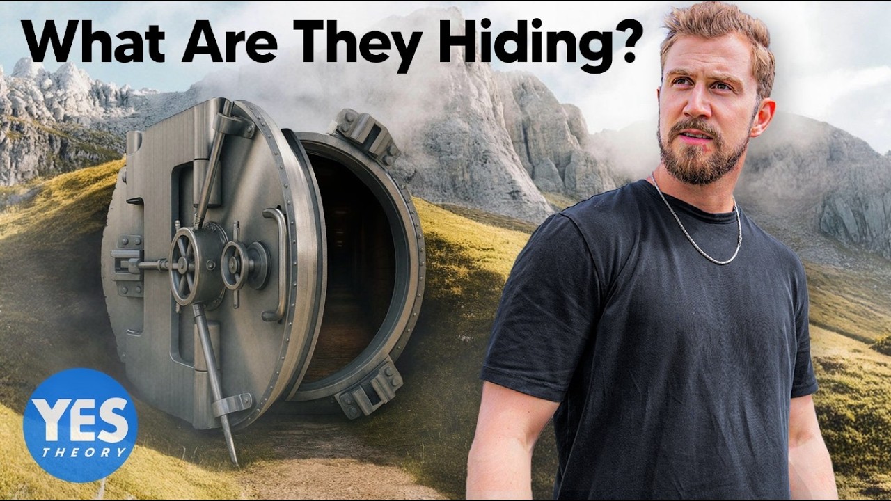 YouTube post by @YesTheory for Soundstripe. Caption reads: Exploring the Paranoid Country with 374,142....