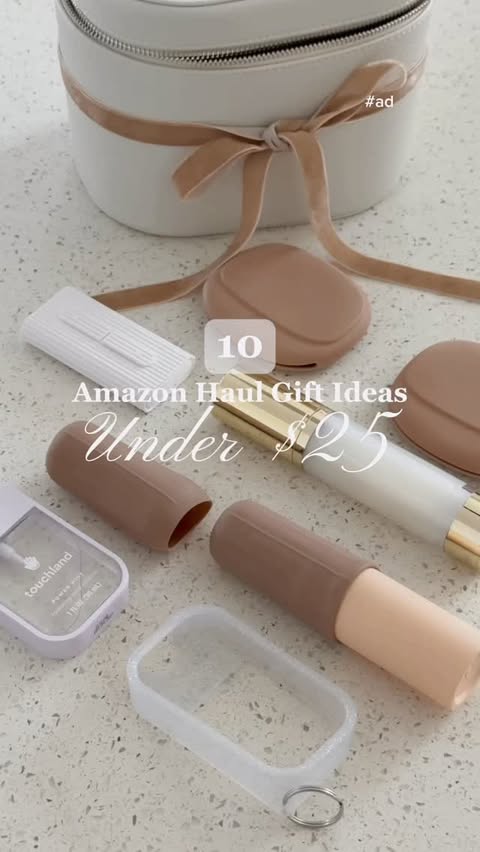 Instagram post by an influencer for Amazon Beauty. Caption reads: 📦COMMENT LINK📦 & I’ll send you the link to these....