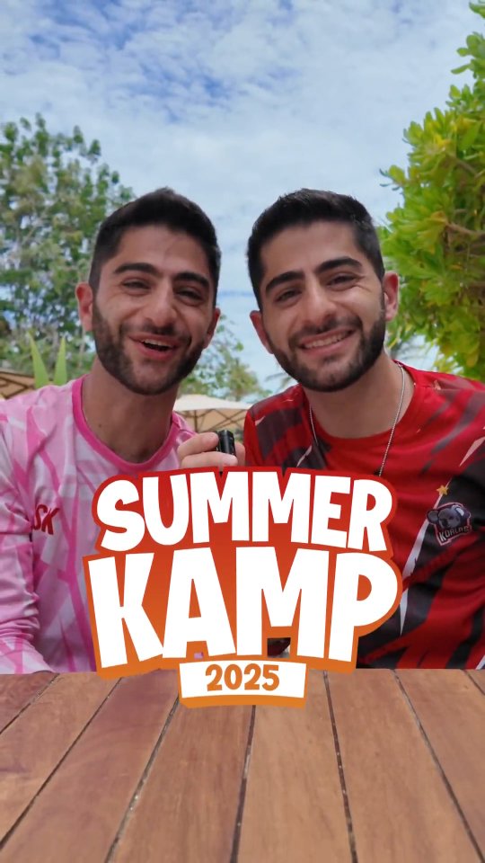 Instagram post by @si_somos_gemelos for Coffee Mate. Caption reads: 5 Cosas que no sabías del Summer Kamp 2025....