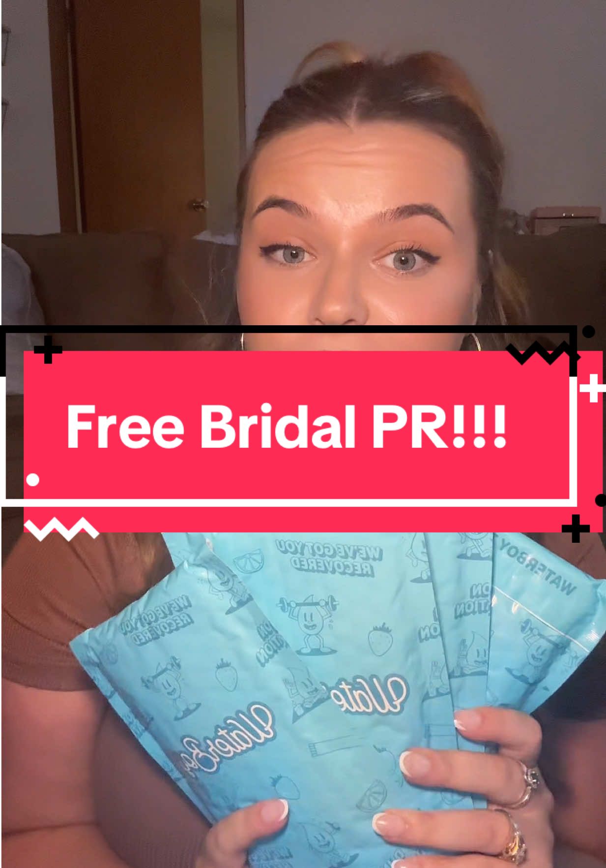 TikTok post by @carissamira_ for TheraICE. Caption reads: [...] brands for supporting my bach party!!!....