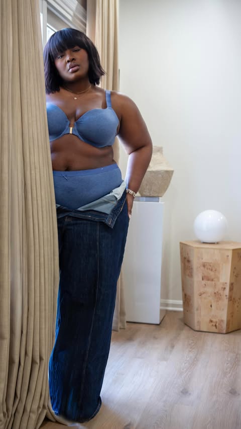 Instagram post by @supplechic for Lane Bryant. Caption reads: [...] from the Cacique Cotton Collection at....