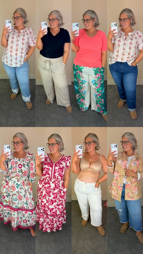 Instagram post by @everythingemilyann for Lane Bryant. Caption reads: [...] time for a spring closet refresh with....