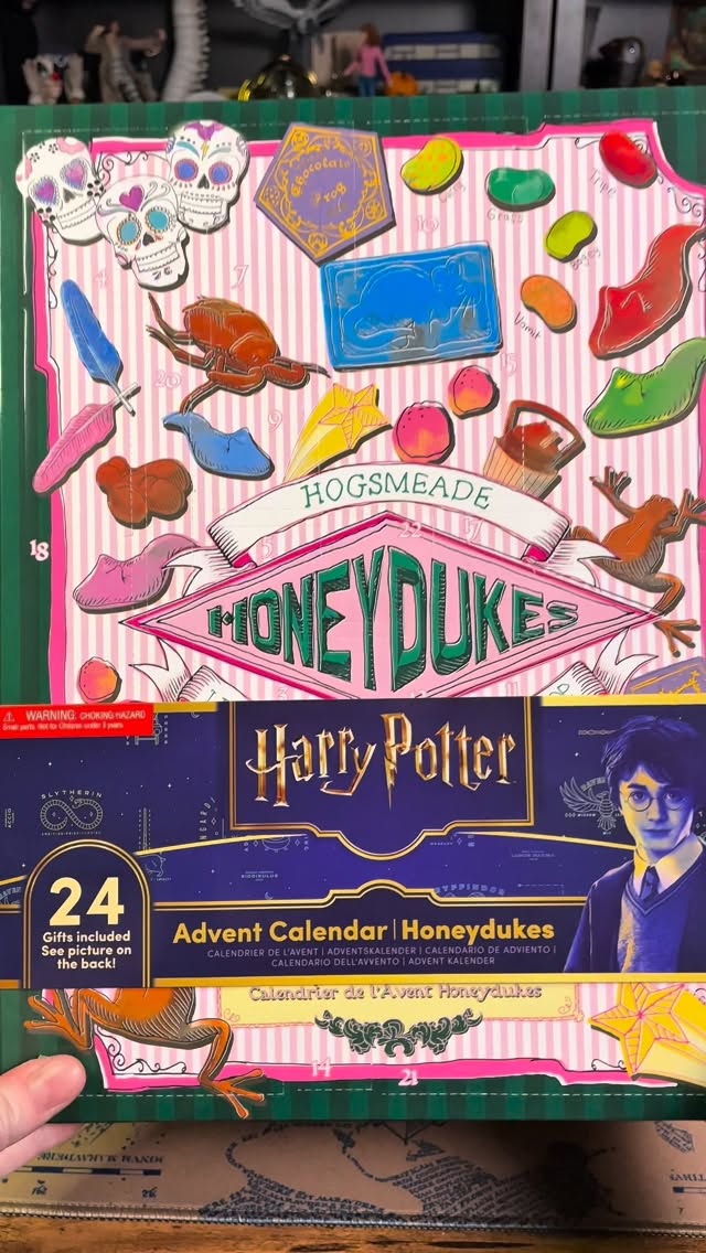 Instagram post by @diagonalleykat for Cinereplicas. Caption reads: [...] advent calendar with me from....