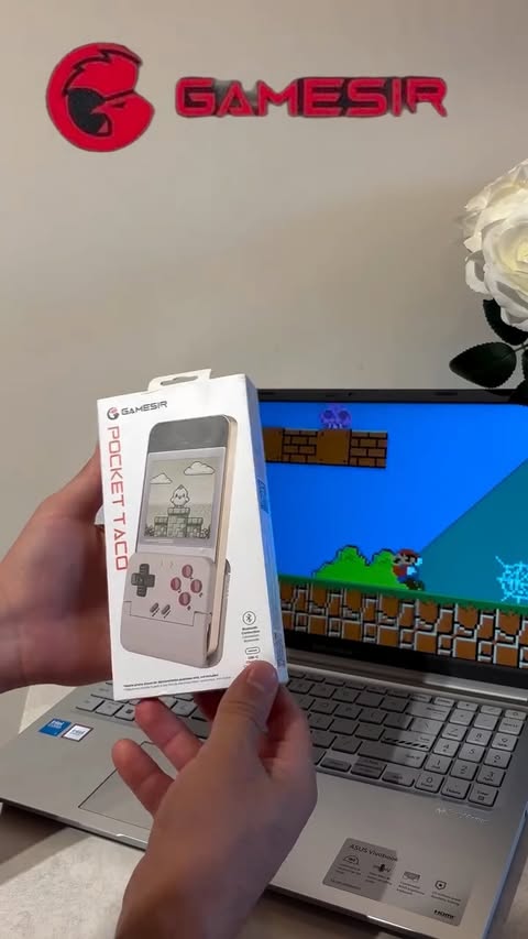 Instagram post by @lagirvandze_ugc for GameSir. Caption reads: #ad 🎮 The GameSir Pocket Taco is compact,....