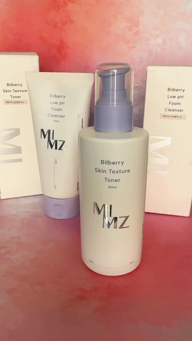Instagram post by @kimsaysfourletterwords for BAZZAAL. Caption reads: MIMZ 💜 a good cleanser/toner duo is a necessity....