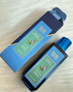Instagram post by @itsshellofficial for Blue Nectar. Caption reads: I have been using this amazing Rosemary Hair Oil....