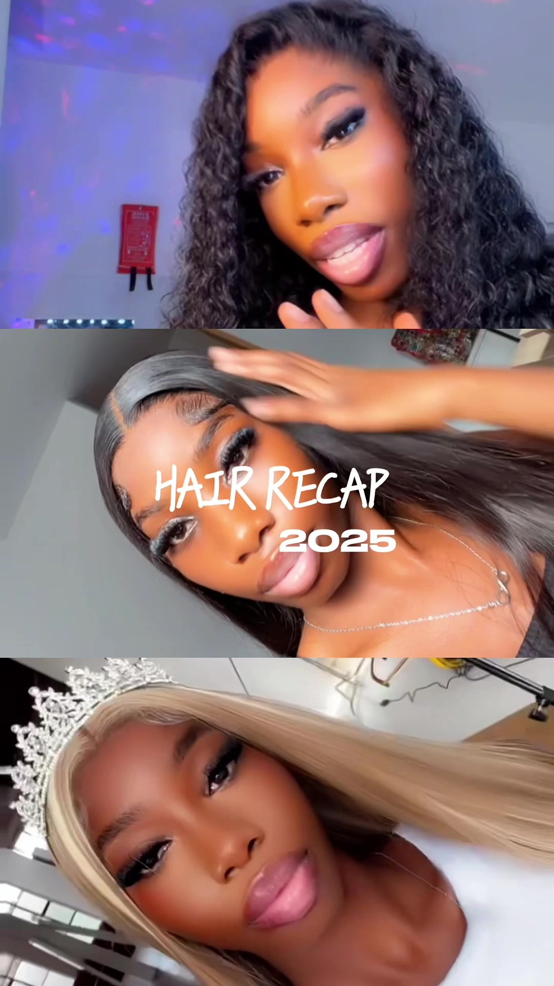 TikTok post by @shanicee.a for Wavymy Hair. Caption reads: 2025 HAIR WRAPPED😍 this isn’t even half the....