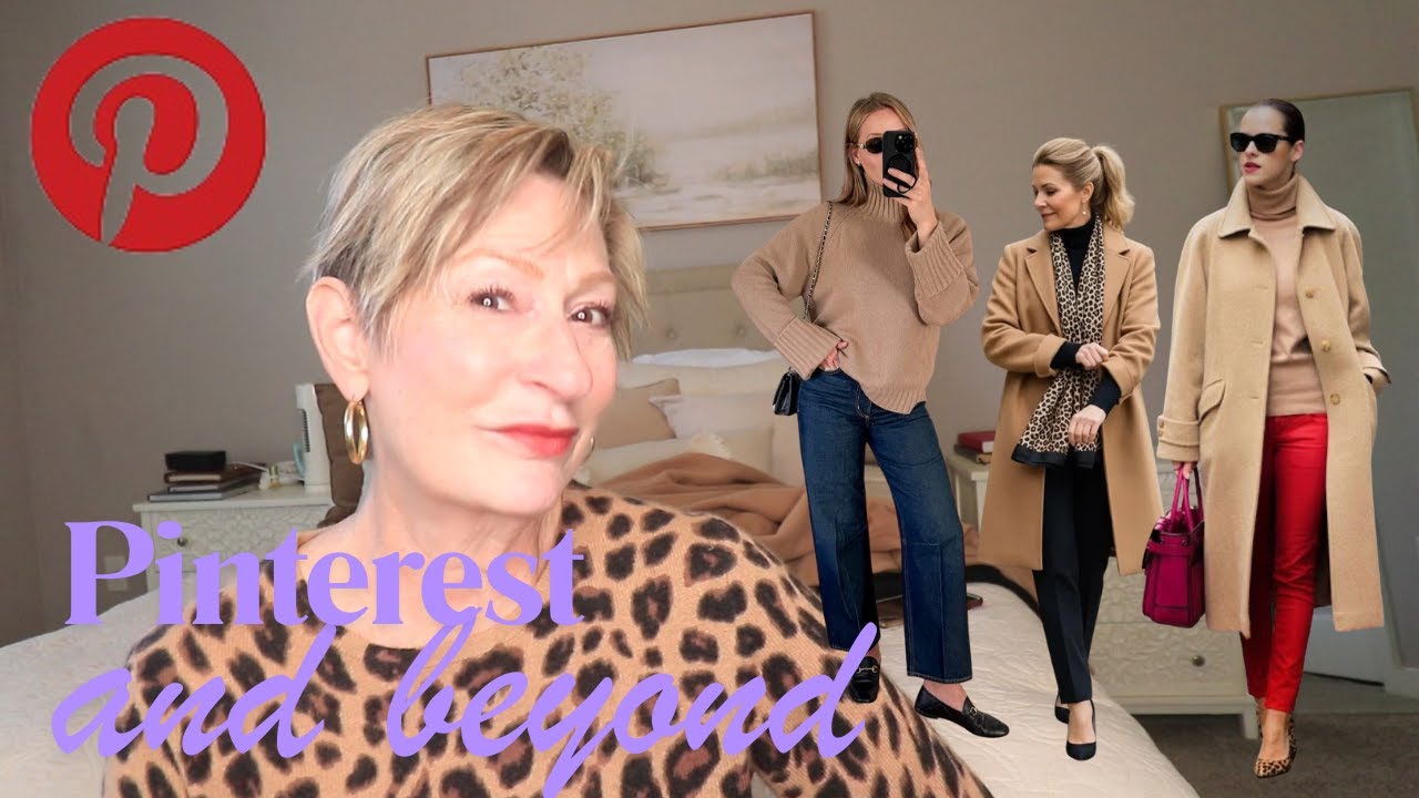 YouTube post by @AgeIsJustANumber for City Beauty. Caption reads: Recreating Pinterest Outfits and Taking Them....