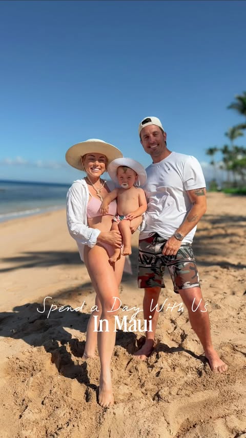 Instagram post by @angeliquecooper for Adobe Photoshop Lightroom. Caption reads: Maui Memories with my boys! Such a special trip…....