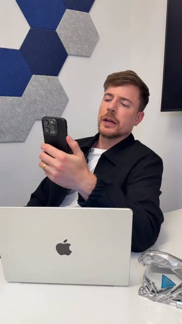 Instagram post by @mrbeast for Google Gemini app. Caption reads: All in a days work @googlegemini #googlepartner.