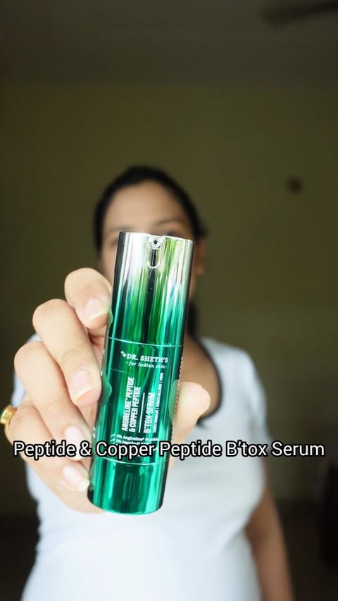 Instagram post by @sarikatyagi.official for Dr Sheths. Caption reads: [...] + Matrixyl . #glassskin #antiaging #drsheths....