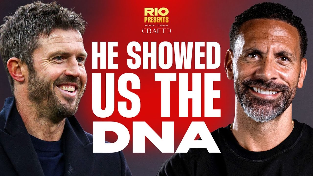 YouTube post by @rioferdinandpresents for Craftd London. Caption reads: If Carrick gets Champions League - any other....