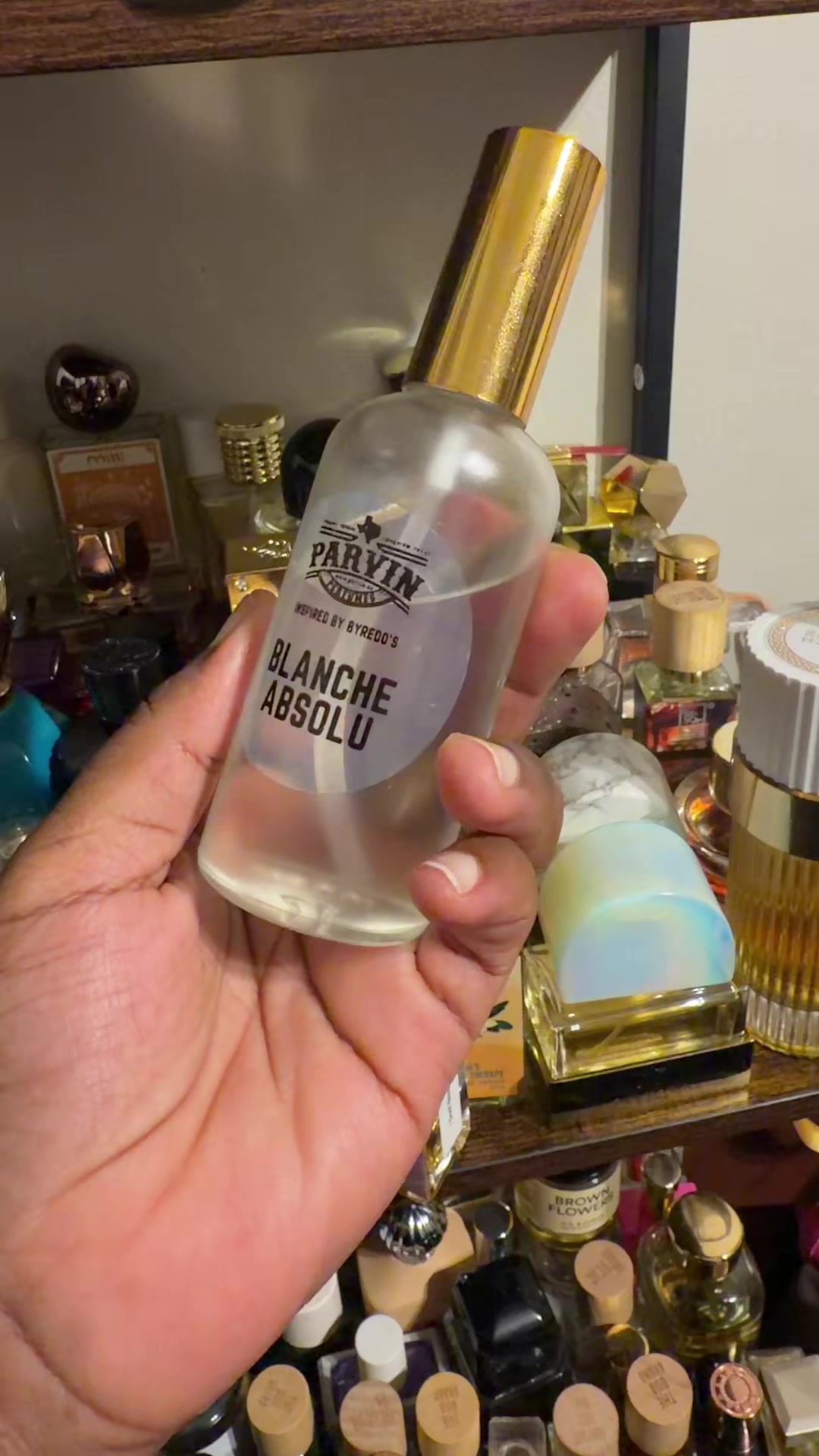 TikTok post by @meechinthecity for OUI the People. Caption reads: [...] @harlemperfumeco @Samir Grey @OUI the People....