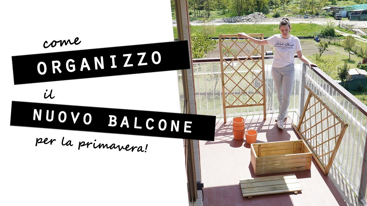 YouTube post by @TatisThings for everdrop. Caption reads: ORGANIZZIAMO il nostro BALCONE in CASA NUOVA...per....