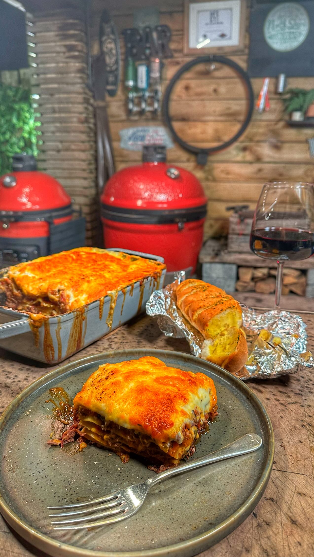 Instagram post by @onlyslaggin for Kamado Joe. Caption reads: [...] get better than this. Made on the....