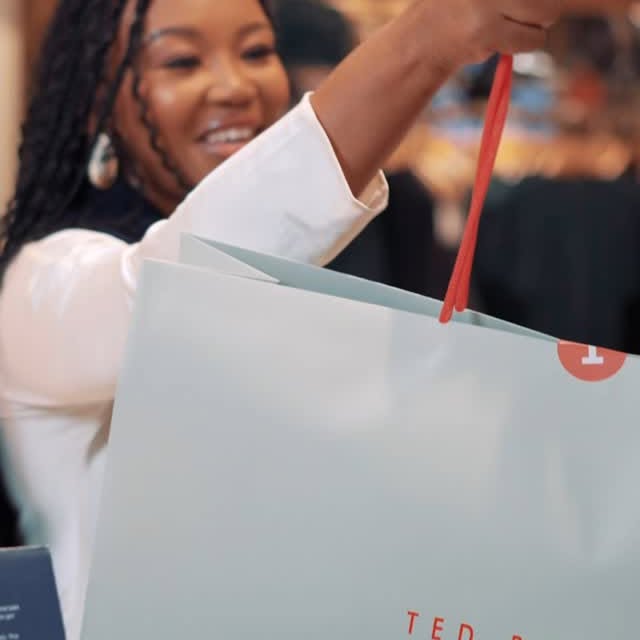 Instagram post by @omilagqoboka for Ted Baker. Caption reads: @tedbaker premium collection has made Mother’s Day....