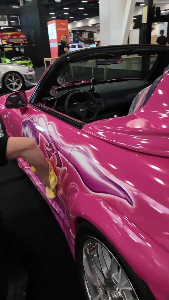 Instagram post by @thevipersguy for Meguiar’s. Caption reads: A fast wipe down on Fast and the Furious....