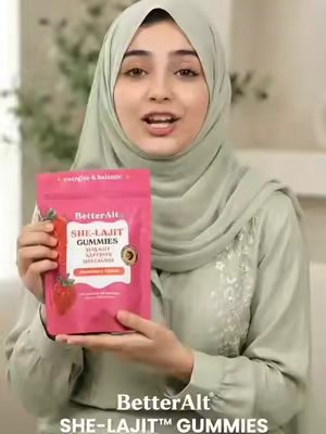 TikTok post by @feelgreatwithsyedaapi for BetterAltUK. Caption reads: [...] #nourishedbeautygummies....