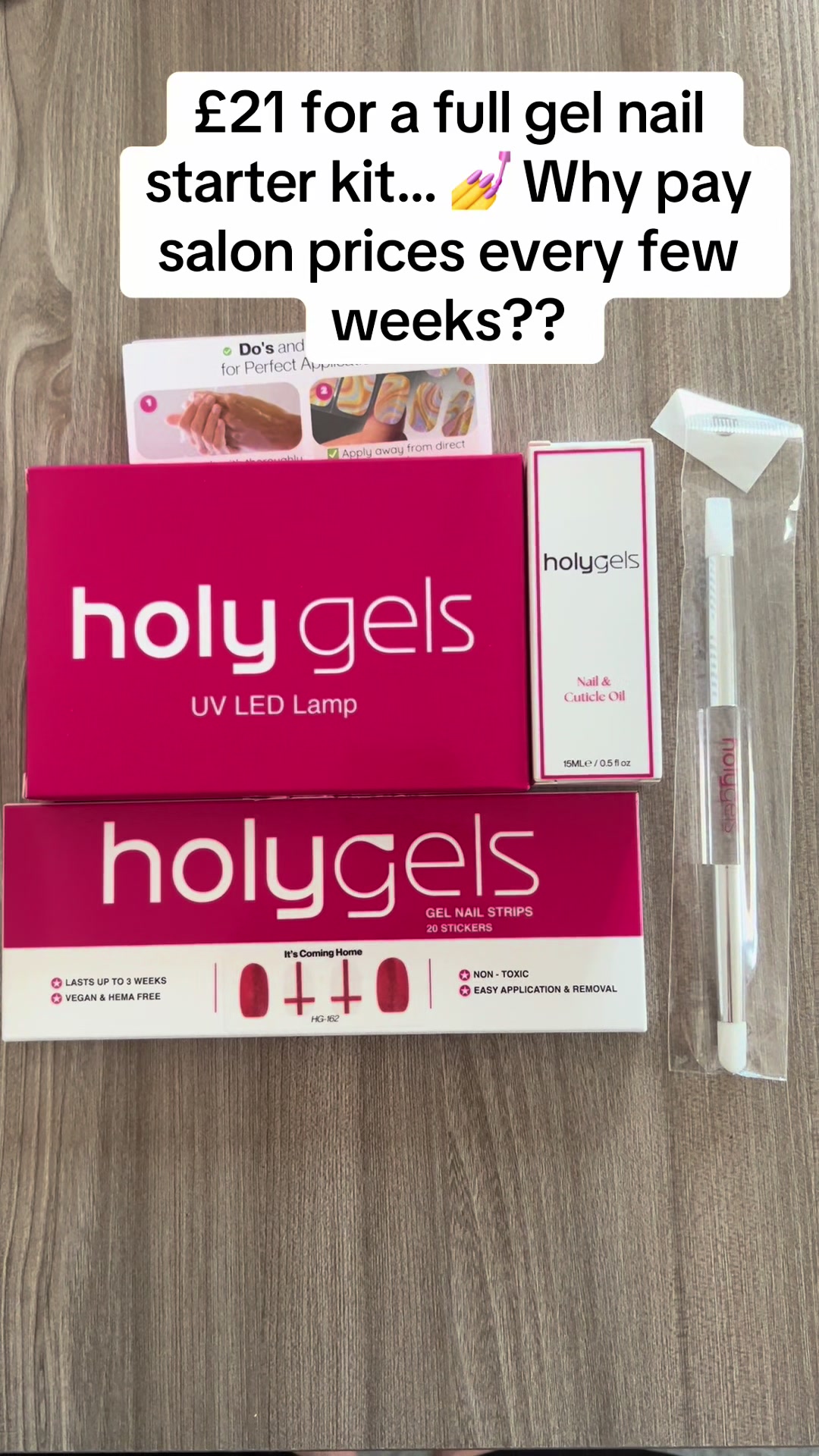 TikTok post by @simplycc04 for Holy Gels. Caption reads: [...] #tiktokshop #tiktokmademebuylt @Holy Gels.