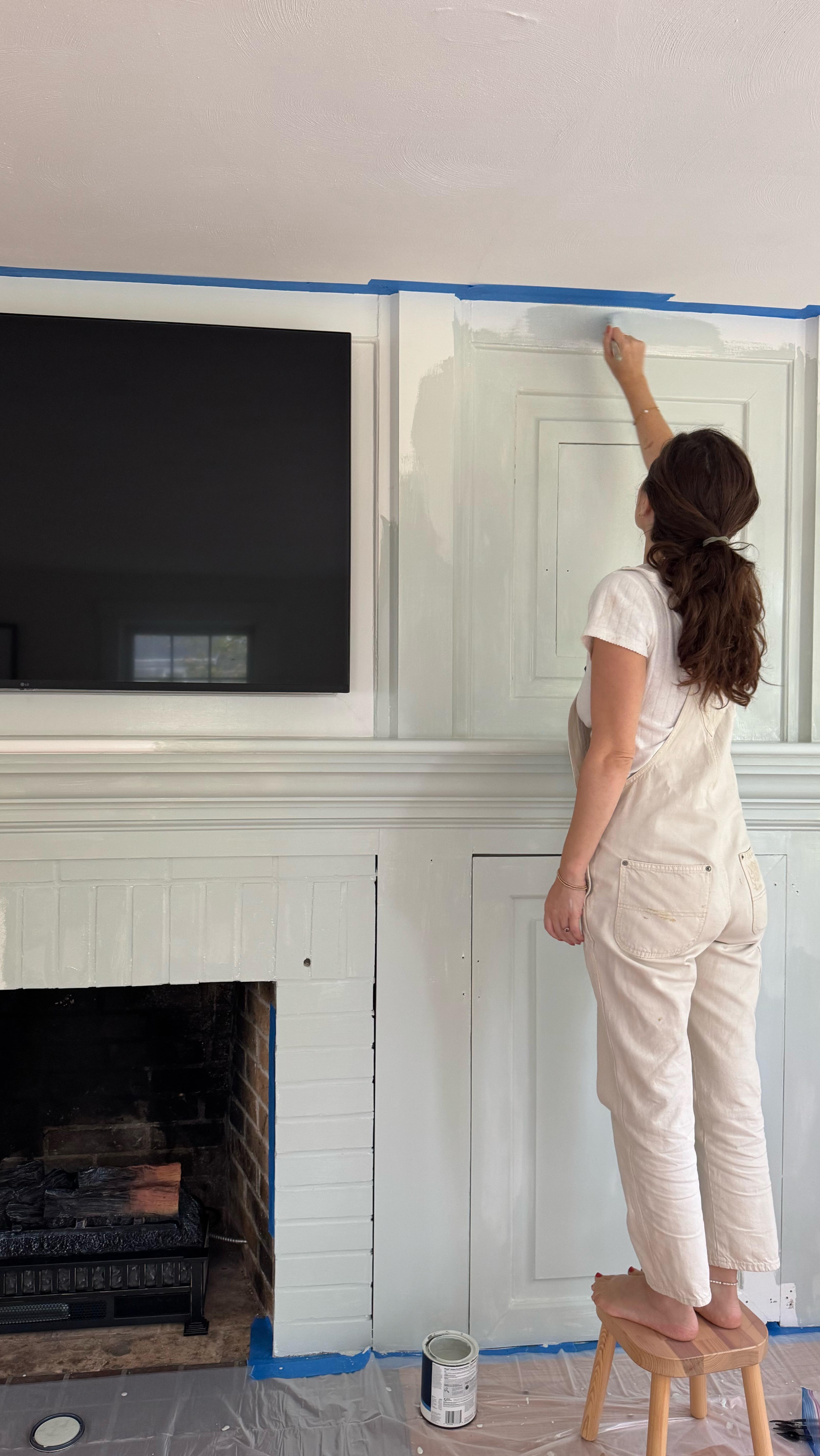 Instagram post by @almostmakesperfect for Sherwin-Williams. Caption reads: I’M MAKING IT CUTE — the living room is the most....