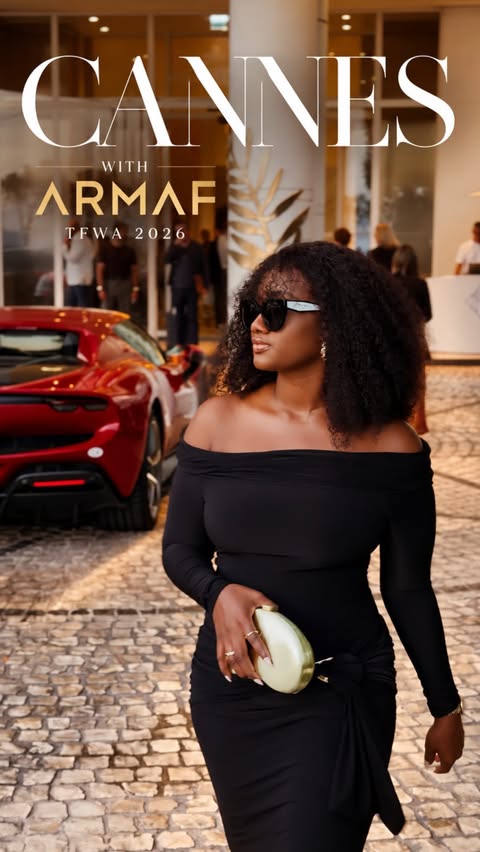 Instagram post by @antacook for Armaf. Caption reads: Cannes with ARMAF ✨ An unforgettable experience....