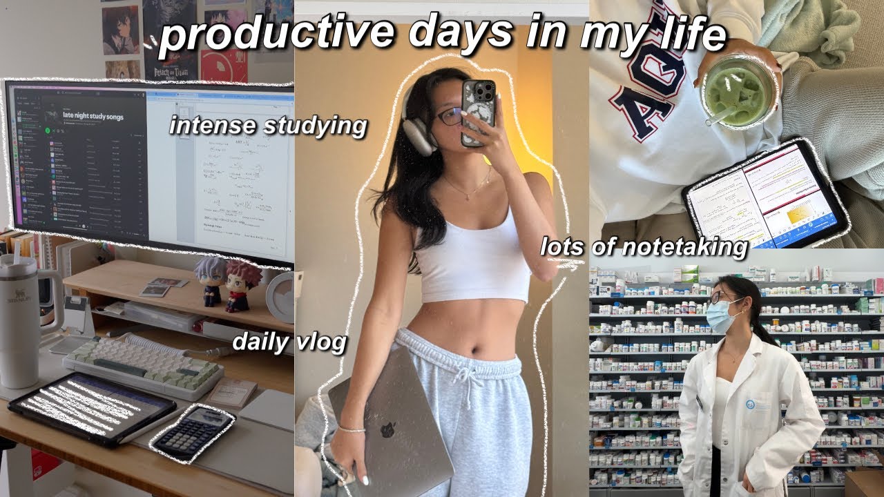 YouTube post by @BreannaQuan for KBDfans. Caption reads: STUDY VLOG | productive uni days in my life, how....