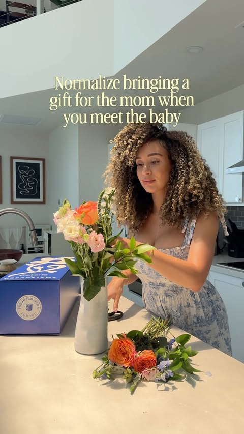 Instagram post by @caroviee for Coterie. Caption reads: [...] And I don’t mean just to hold the baby.....
