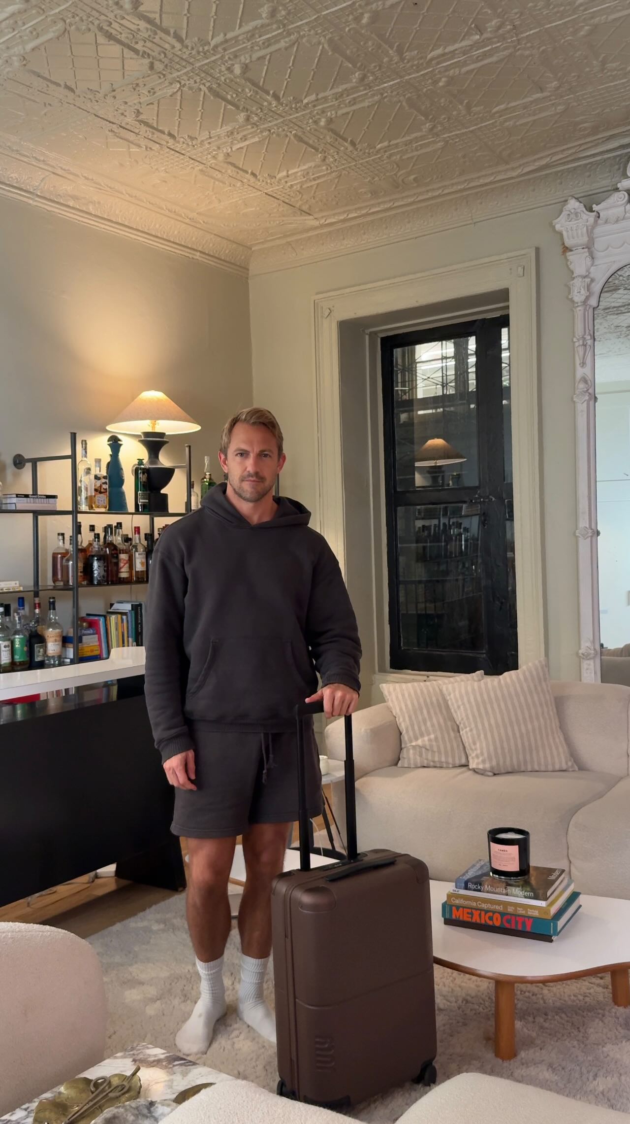 Instagram post by @aguynamedpatrick for July. Caption reads: [...] than I am. Introducing #CaseSafe by @july,....