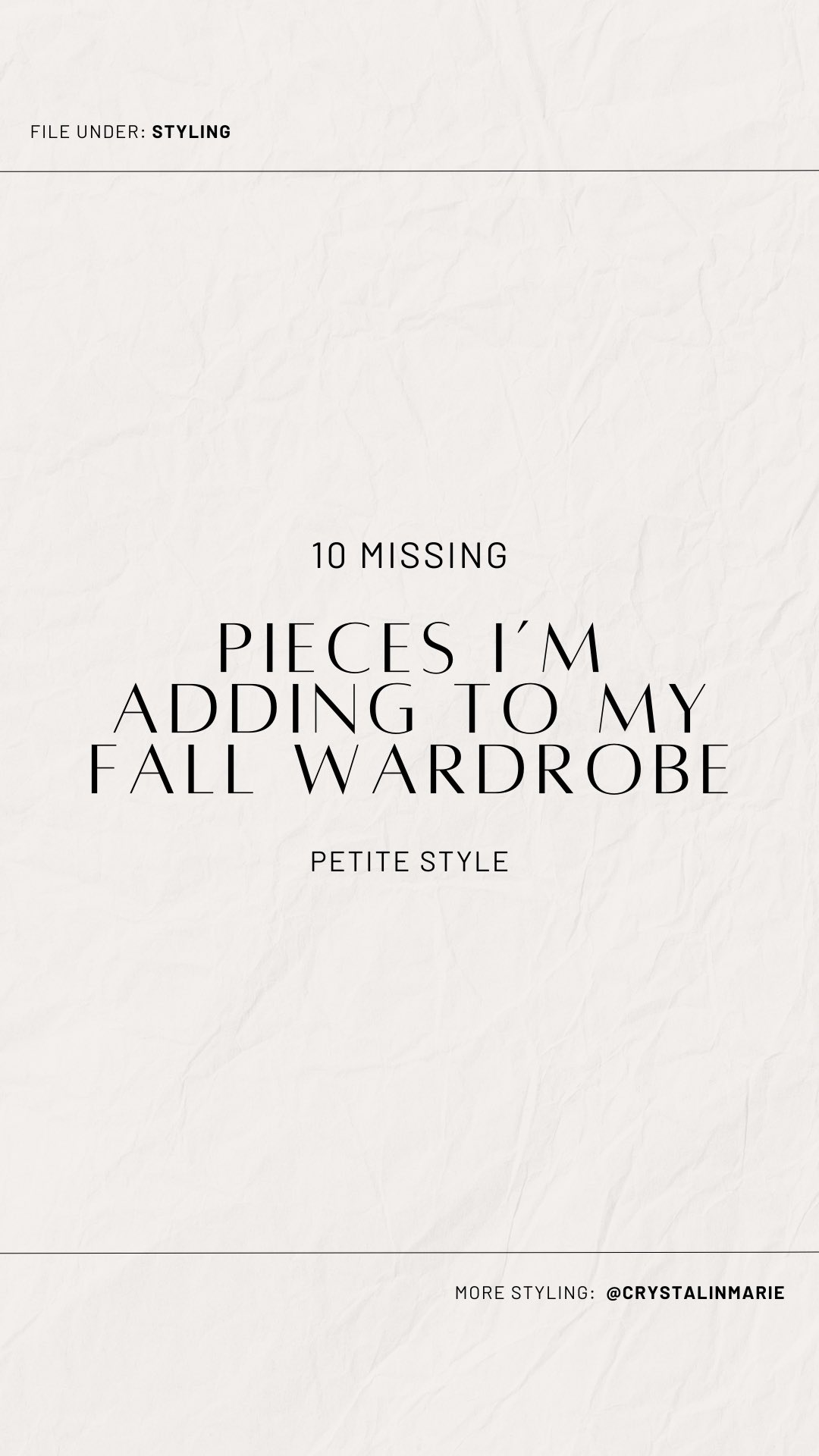 Instagram post by @crystalinmarie for Aritzia. Caption reads: Every year I like to go through my closet, donate,....