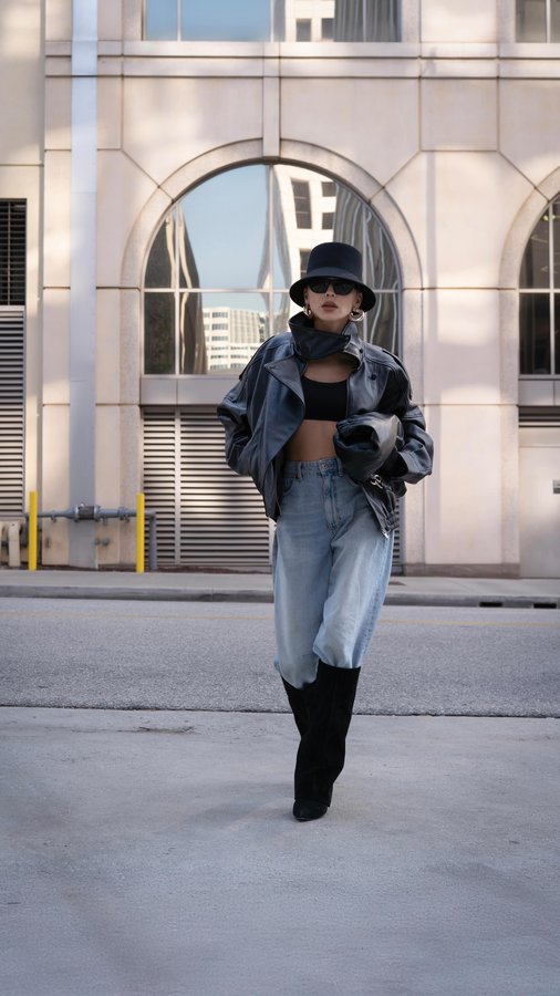 Instagram post by @lidiyabairon for Steve Madden. Caption reads: Сапоги странные, как метео-настроения в....