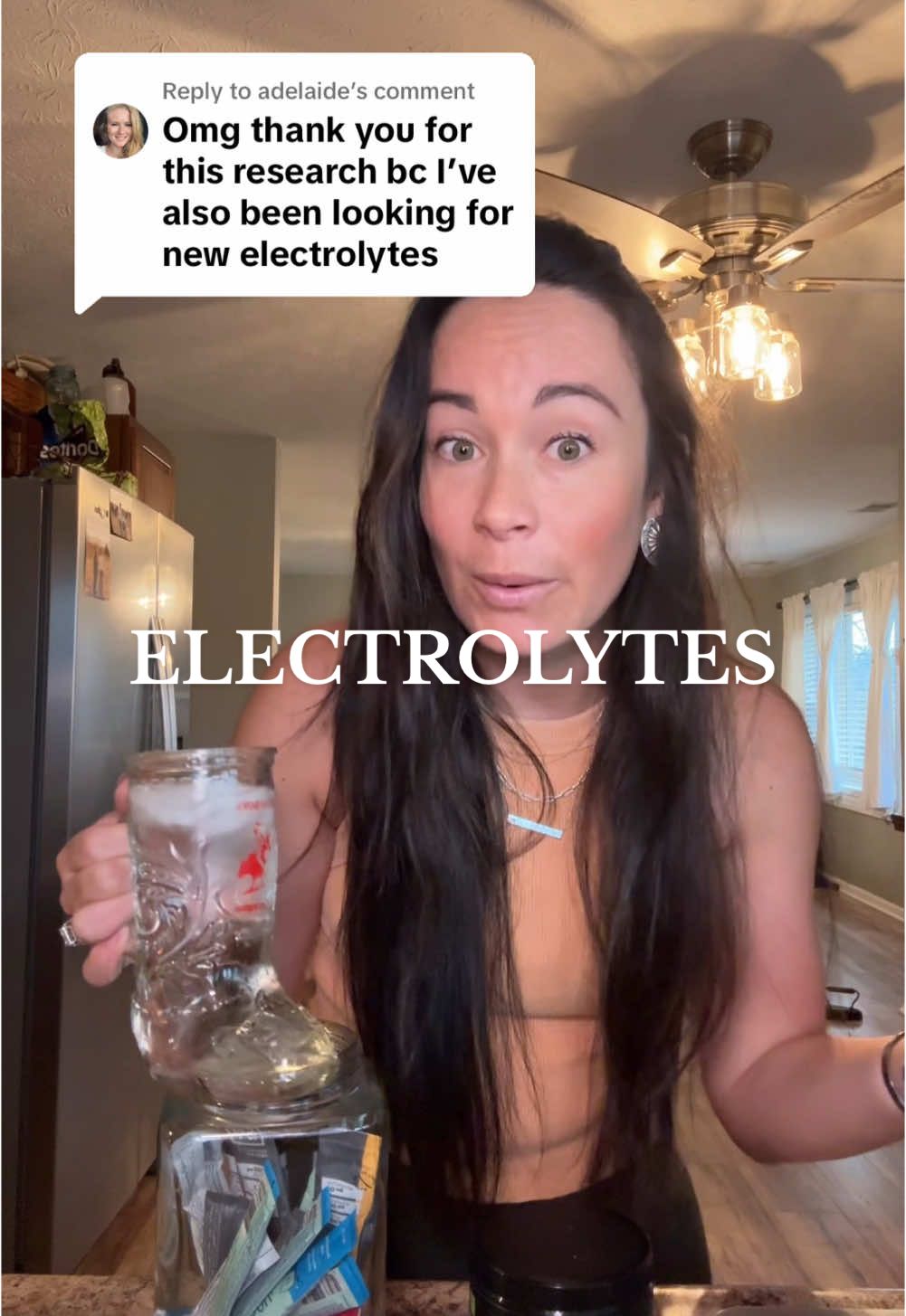 TikTok post by @jeterky for Nuun Hydration. Caption reads: Replying to @adelaide lol here is my update!....