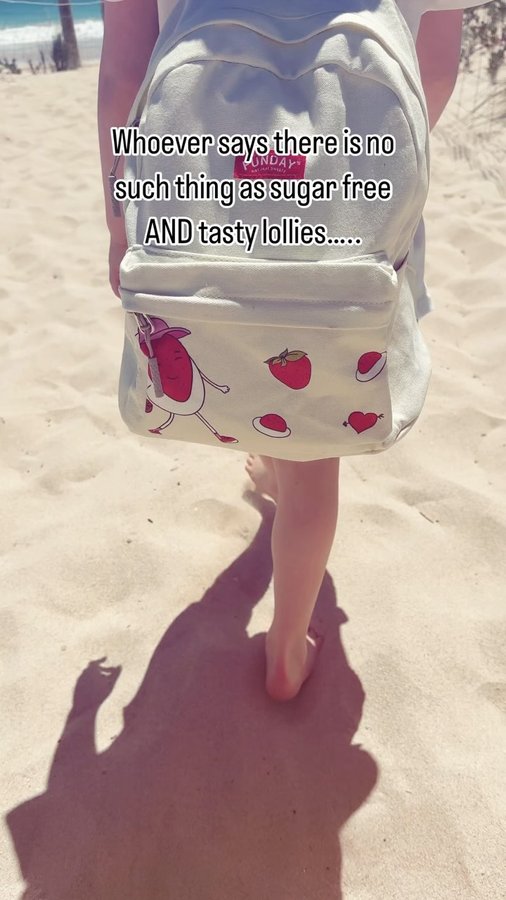 Instagram post by @lifewith_thefowlers for FUNDAY Natural Sweets. Caption reads: Summer holidays means endless snack grabbing in....