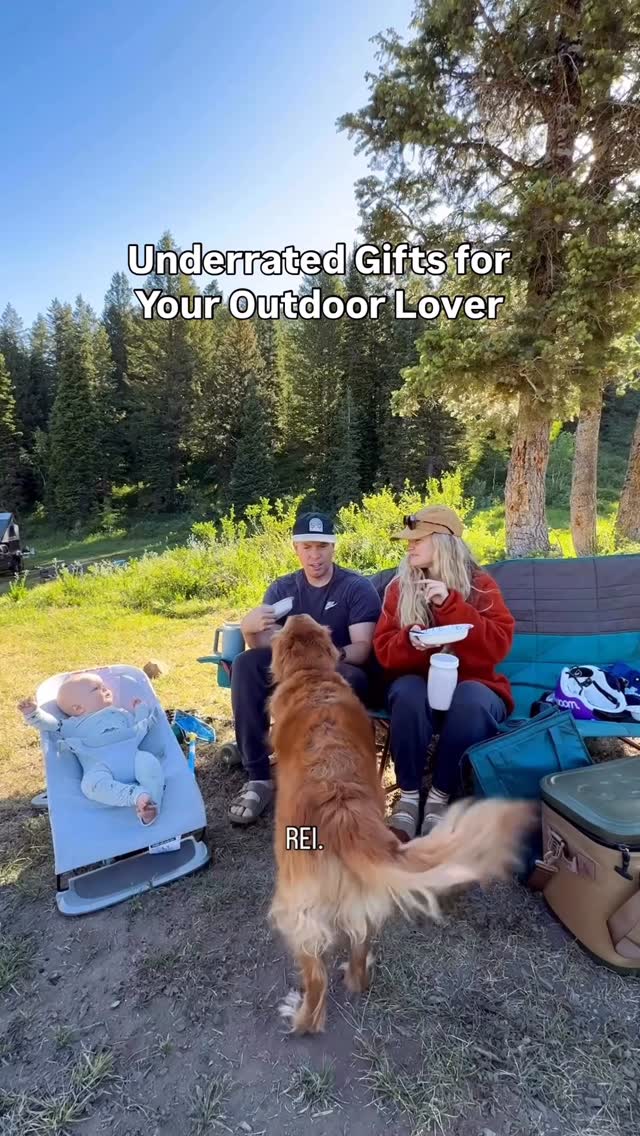 Instagram post by @haileyoutside for REI. Caption reads: There’s nothing better than giving a gift you know....