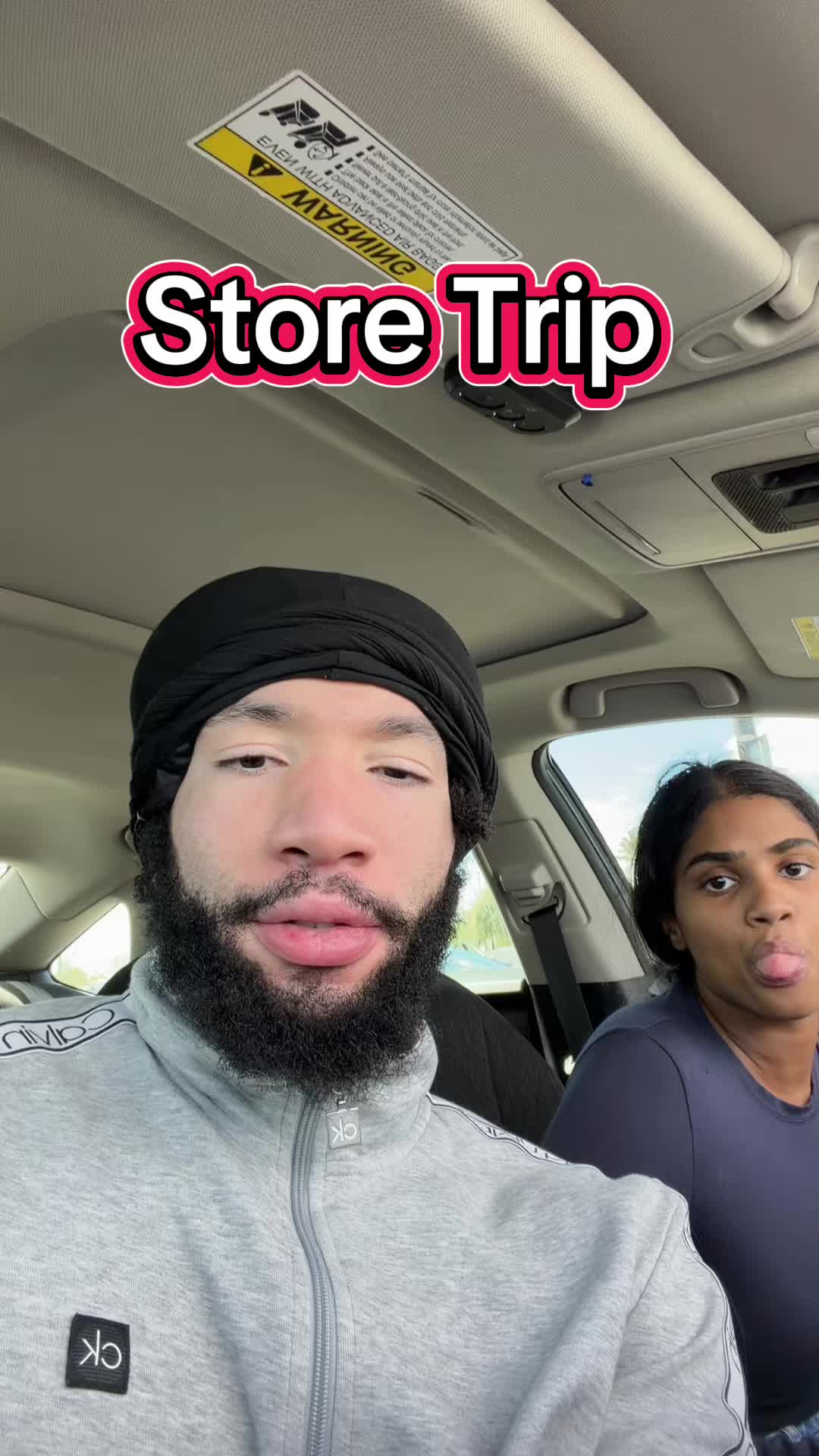 TikTok post by @stinnngarrey for Tru Fru. Caption reads: [...] a shopping trip @Walmart - - - - - - -....