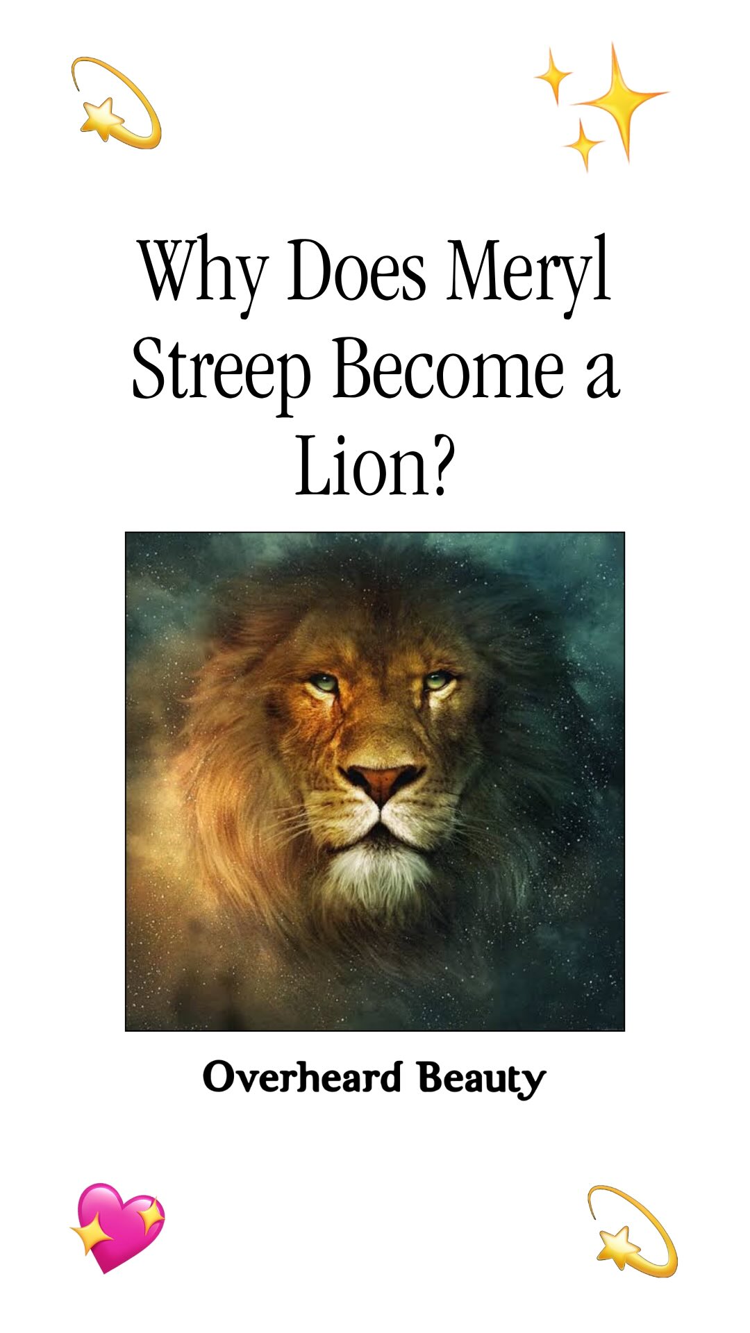 Instagram post by @overheardbeauty for The Body Shop. Caption reads: Kenapa ya seorang Meryl Streep harus berubah jadi....