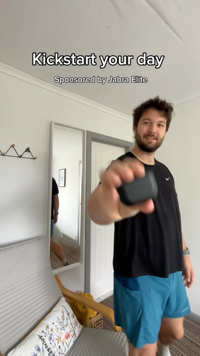 Instagram post by @levi.moves for Jabra. Caption reads: [...] put on some of our favourite tunes. The....