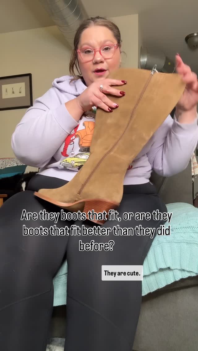 Instagram post by @voluptuousleah for Dolce Vita. Caption reads: Lol, this is so fun shopping in 2025 😂. I’ll go....