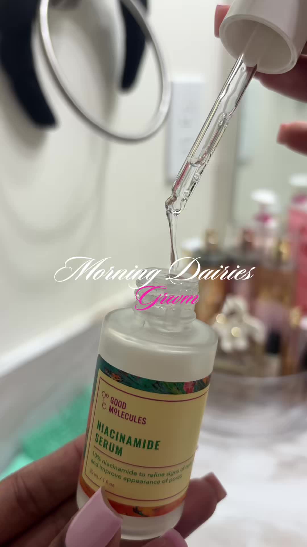 TikTok post by @sharrellrefined for COSRX. Caption reads: [...] @Good Molecules @Black Girl Sunscreen @COSRX....