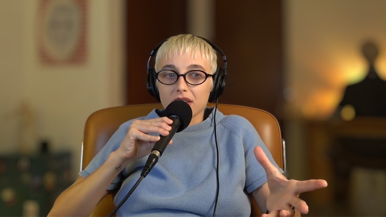 YouTube post by @anythinggoeswithemma for The Ordinary. Caption reads: existential crisis, advice session.